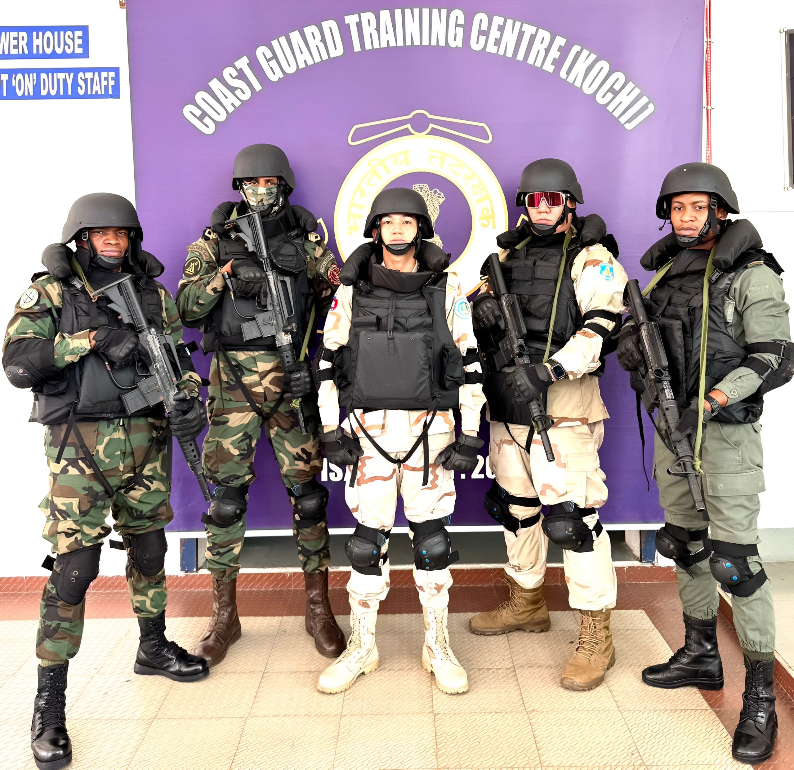STP Principle 7 - Officers from the Coast Guard of Sao Tome Principe have been attending training courses organised by Indian Coast Guard