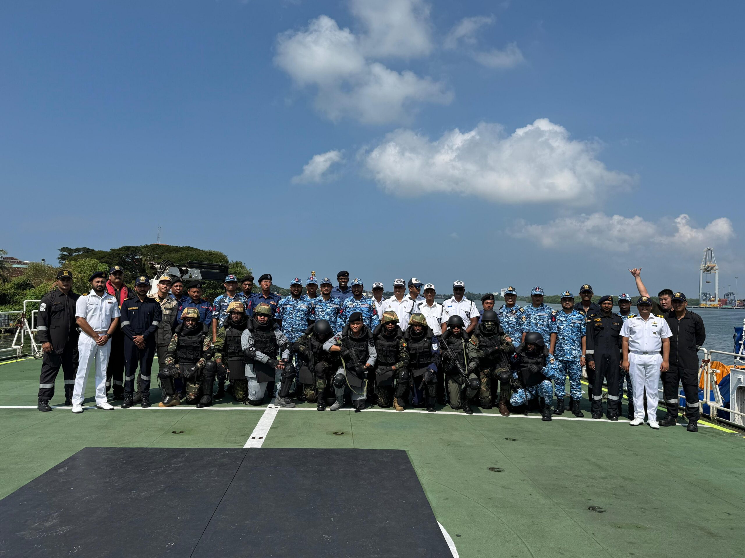 STP Principle 8 - Officers from the Coast Guard of Sao Tome Principe have been attending maritime courses and training exercises organised by the Indian Coast Guard